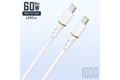 USB kabel - Dudao L25C USB-C - USB-C Silicone Cable 60W 1m - White - 6976625335879