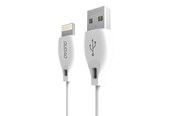 USB kabel - Dudao  cable USB / Lightning 2.1A cable 2m white (L4L 2m white) - 6970379611494