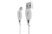 USB kabel - Dudao cable micro USB cable 2.4A 2m white (L4M 2m white) - 6970379611692