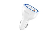 Mobil - Adaptere & Opladere - Dudao car charger quick charge Quick Charge 3.0 QC3.0 2.4A 18W 3x USB white (R7S white) - 6970379615812