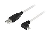 USB kabel - Deltaco - USB cable - USB to Micro-USB Type B - 2 m - USB-302C