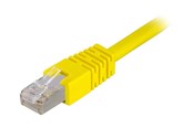 Netværkskabel - Deltaco patch cable - 30 cm - yellow - Gul - 0.3m - STP-603GL