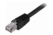 Netværkskabel - Deltaco patch cable - 1.5 m - black - Sort - 1meter - STP-611S