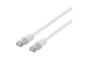 Netværkskabel - Deltaco patch cable - 1 m - white - Hvid - 1meter - STP-61VAU