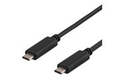 USB kabel - Deltaco USBC-1053 - USB-C cable - 24 pin USB-C to 24 pin USB-C - 50 cm - USBC-1053