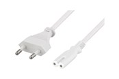 Strømkabel (intern) - Deltaco DEL-109J-50 - power cable - Europlug to power IEC 60320 C7 - 50 cm - DEL-109J-50