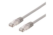 Netværkskabel - Deltaco patch cable - 30 cm - grey - Grå - 0.3m - STP-603AU