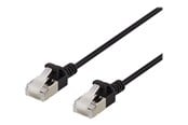 Netværkskabel - Deltaco patch cable - 1 m - black - Sort - 1meter - UFTP-1027
