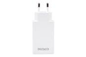 Mobil - Adaptere & Opladere - Deltaco power adapter - slim - 2 x USB-C - 67 Watt - USBC-AC201