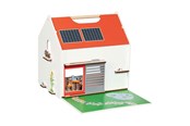 Dukker & Tilbehør - Goki - Wooden Portable Doll House with Accessories - 51458