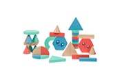 Babylegetøj - BS Toys Wooden Building Blocks - 38pcs. - GA521