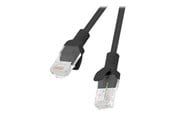 Netværkskabel - Lanberg patch cable - 10 m - black RAL 9004 - Sort - 10m - PCU6-10CC-1000-BK