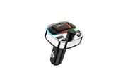 Mobil - Andet Tilbehør - Dudao R2PRO+ Transmitter with PD25W Bluetooth 5.3 RGB Charging Ports - Black and Silver - 6976625332458