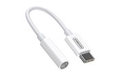 Audio kabel - Joyroom SH-C1 headphone mini jack 3.5 mm (female) / USB-C (male) adapter - white - 6941237103376