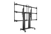 Vægbeslag, AV-Beslag & AV-Møbler - Multibrackets M Pro Series cart - motorised - for 6x6 video wall - height adjustable with 70 cm of vertical travel - black - Max - recommended for 163" - 7340234812769