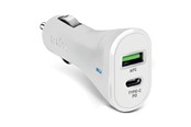 Mobil - Adaptere & Opladere - SBS 20W biloplader - Hvid - TECRPD20W