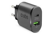 Mobil - Adaptere & Opladere - SBS 25W oplader - Sort - TETRPD25W
