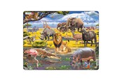 Puslespil - Selecta Play Larsen Jigsaw Puzzle Animals - African Savannah 43 pcs. Floor - LA-FH30