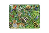 Puslespil - Selecta Play Larsen Jigsaw Puzzle Animals - South American Rainforest 70 pcs. Floor - LA-FH10