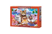 Puslespil - Selecta Play Castorland Jigsaw Puzzle Kittens with Flowers 500pcs. 2D Puslespil - B-53513