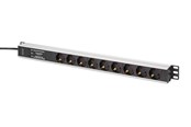 Strømkabel (ekstern) - DIGITUS 9-Port - 1U - Aluminium PDU - DN-95438