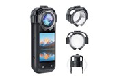 Actionkamera tilbehør - Puluz Lens Covers Snap‑On – Insta360 X5 - PU750T