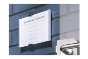 Konference & Præsentation - DURABLE Dør og vægskilte i aluminium og frontplade i akryl. Design indstiksetiket med gratis skabelon. 1 stk - 480123