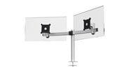 Skærmholder - DURABLE Skærmholder til 2 skærme med justerbar højde, rotation og hældning. Fastgørelse med kabelgennemføring - 508623