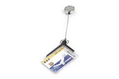 Skilte & kort - DURABLE Elegant holder af slidstærkt akryl og yoyo. Med plads til 1 stk. sikkerhedskort. 10 stk. - 830758