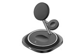 Mobil - Adaptere & Opladere - Lippa 3-in-1 Wireless Charger Stand 15W Black - LPWCS01