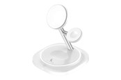 Mobil - Adaptere & Opladere - Lippa 3-in-1 Wireless Charger Stand 15W White - LPWCS02