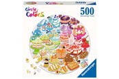 Puslespil - Ravensburger Jigsaw Puzzle Round Circle of Colors Desserts Pastries 500st. 2D Puslespil - 171712