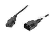 Strømkabel (intern) - Lanberg - power cable - power IEC 60320 C13 to IEC 60320 C14 - 5 m - CA-C13E-11CC-0050-BK