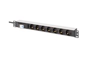 Strømkabel (ekstern) - DIGITUS - power strip - aluminum with circuit breaker - 4000 Wh - DN-95439