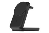 Mobil - Adaptere & Opladere - Belkin UltraCharge wireless charging stand - 3-in-1 magnetic foldable with Qi2 - + AC power adapter - 25 Watt - MFI Certified - WIZ036KQBK