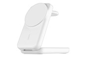 Mobil - Adaptere & Opladere - Belkin UltraCharge wireless charging stand - 3-in-1 magnetic foldable with Qi2 - + AC power adapter - 25 Watt - MFI Certified - WIZ036KQWH