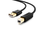 USB kabel - UGREEN USB cable USB 2.0 1.5 m USB A USB B Black - 10350