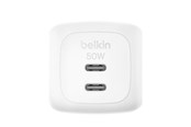 Mobil - Adaptere & Opladere - Belkin BoostCharge 50W Dual USB-C PD Wall Charger with PPS WHT - WCH019KQWH