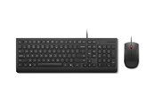 Tastatur - Lenovo Essential Wired Combo - keyboard and mouse set - QWERTY - US with Euro symbol - black Input Device - Tastatur & Mus sæt - Engelsk - Sort - 4X31R64439