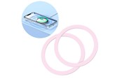 Mobil - Covers & Cases - Joyroom set of metal magnetic rings for smartphone 2 pcs. pink (JR-Mag-M3) - JR-Mag-M3-2pcs-pink