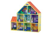Trælegetøj - Spectron Peppa Pig Wooden Dollhouse with 9 Rooms - GP27952