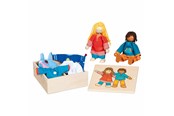 Dukker & Tilbehør - Goki Flexible Dolls Fynja & Fabio 6 Outfits - 51482