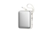 Powerbank - Joyroom JR-PBF27 10000mAh 22.5W Powerbank with Built-in USB-C and Lightning Cables - White Powerbank - Hvid - 10000 mAh - JR-PBF27_W