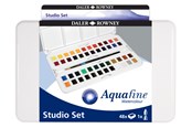 Kreativitet & Hobbyartikler - Daler-Rowney Aquafine Watercolour Studio Set 48 col - 16-131900201