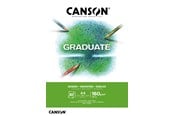 Kreativitet & Hobbyartikler - Canson Graduate White Drawing Pad A4 160G 30 SH - 17-400110365