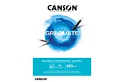 Kreativitet & Hobbyartikler - Canson Graduate Watercolour Pad A3 250G 20 SH - 17-400110375
