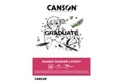 Kreativitet & Hobbyartikler - Canson Graduate Manga Marker Layout Pad A4 70G 50 SH - 17-31250P024