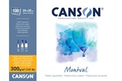 Kreativitet & Hobbyartikler - Canson Montval CP 24x32 cm 300G Pad 100 SH - 17-200006651