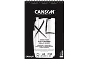 Kreativitet & Hobbyartikler - Canson XL Dessin Noir DS A3 150G Spiral 40 SH - 17-400039087