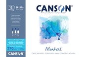 Kreativitet & Hobbyartikler - Canson Montval SG 24x32 cm 270G Pad 12 SH - 17-200807324